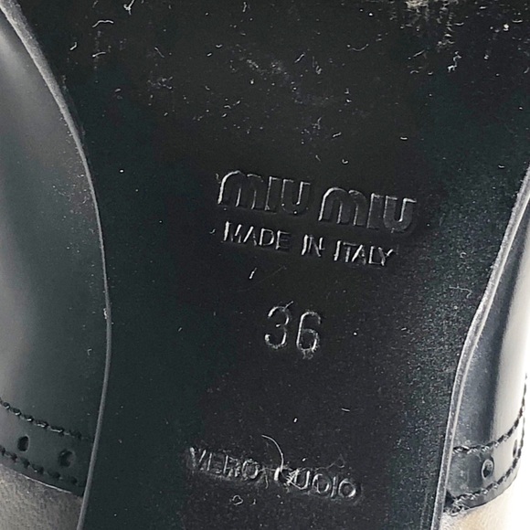 Miu Miu Spectator Taupe & Black Spectator Booties - Picture 5 of 7